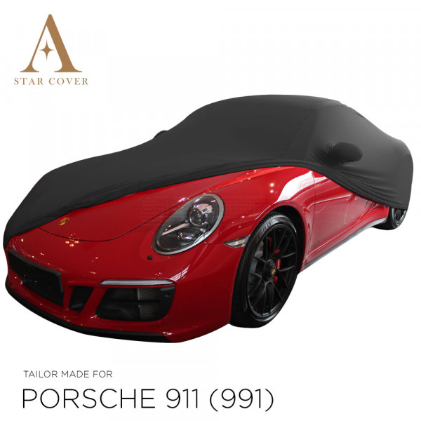 Porsche 911 991 Convertible 2011-2018 Aerokit Indoor Car Cover - Mirror Pockets - Black