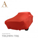 Triumph TR4 TR6 Cover - Tailored - Red