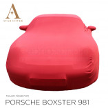 Porsche Boxster 981 Cover - Tailored - Mirror pockets - Red