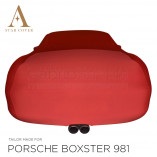 Porsche Boxster 981 Cover - Tailored - Mirror pockets - Red