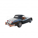 Convertible top Jaguar XK 140 Roadster in Stayfast with rear window without zipper