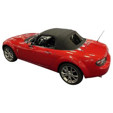 Mazda MX-5 NC Fabric Convertible Hood 1-Piece - Heated Glass window - Black